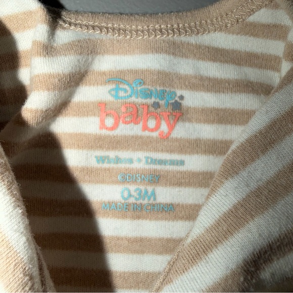 Disney Baby Bambi Friends 0-3 Month Lot of 2 Infant Bodysuits - Picture 3 of 4